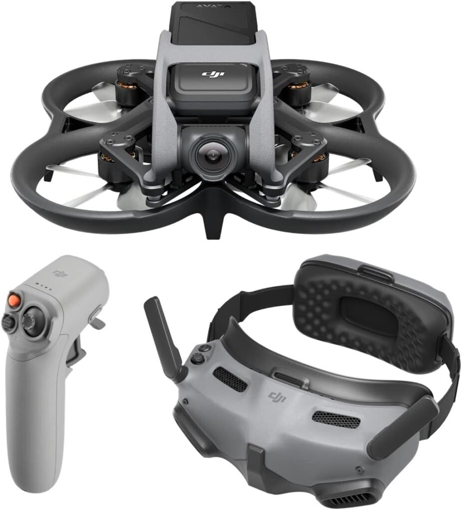 DJI Avata Explorer Combo - First-Person View Drone with Camera, UAV Quadcopter with 4K Stabilized Video, Super-Wide 155° FOV, Emergency Brake and Hover, Includes New RC Motion 2 and Goggles Integra