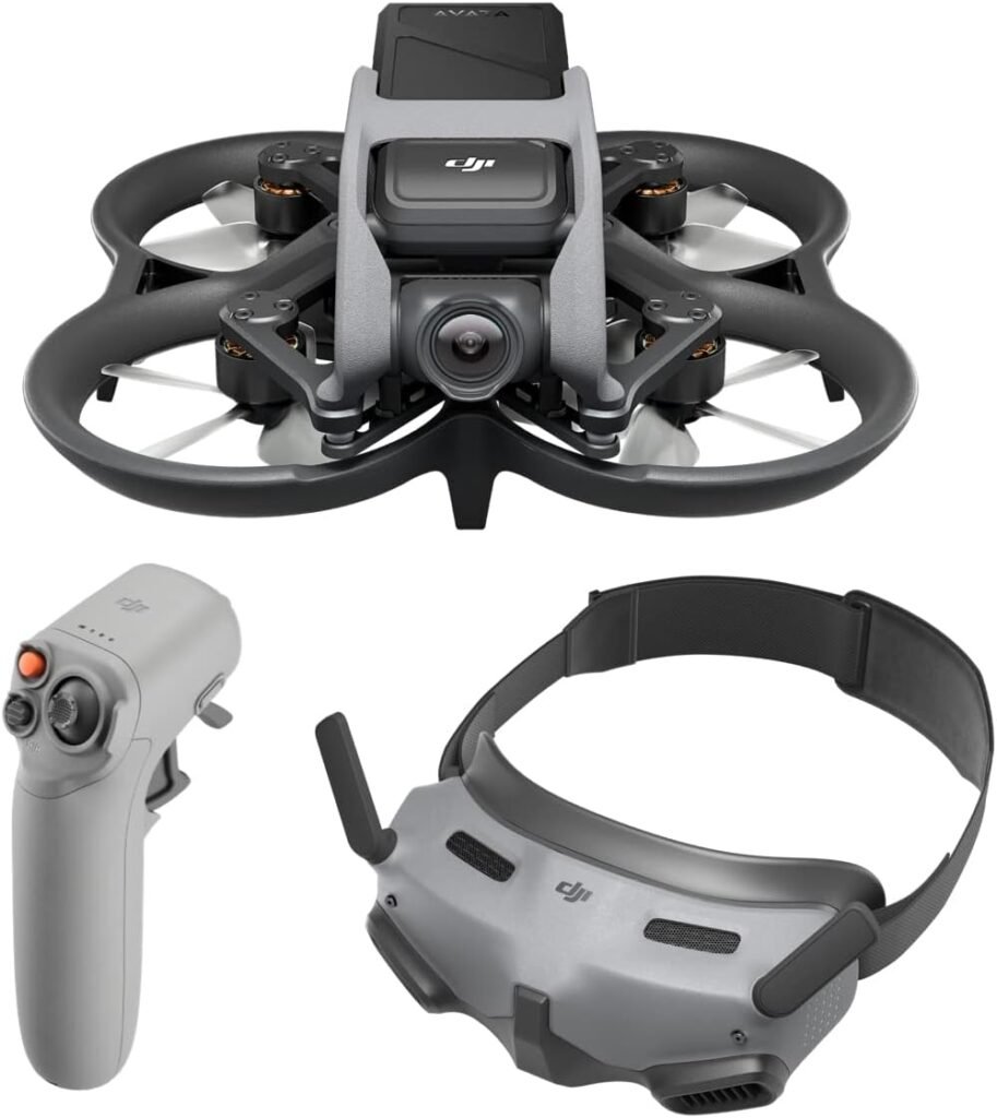 DJI Avata Explorer Combo - First-Person View Drone with Camera, UAV Quadcopter with 4K Stabilized Video, Super-Wide 155° FOV, Emergency Brake and Hover, Includes New RC Motion 2 and Goggles Integra