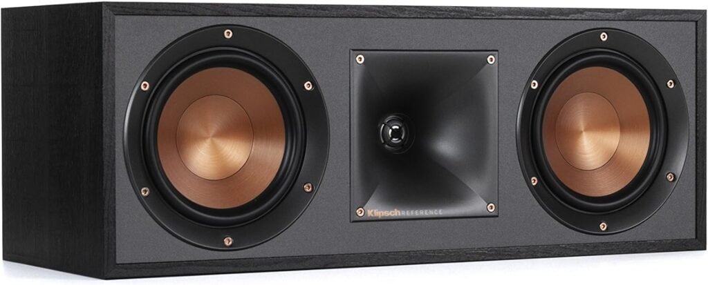 Klipsch R-52C Powerful Detailed Center Channel Home Speaker - Black