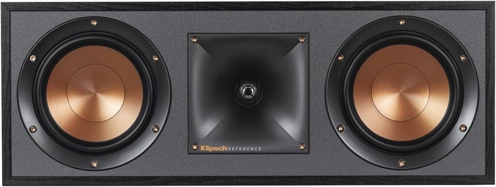 Klipsch R-52C Powerful Detailed Center Channel Home Speaker - Black