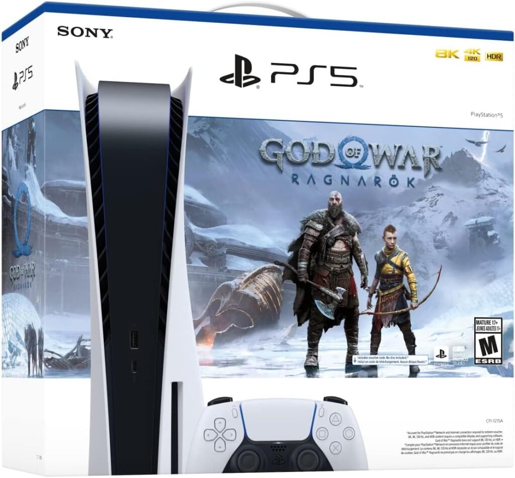 PlayStation 5 Console - Disc Edition - God of War Ragnarök Bundle