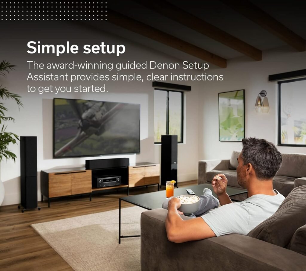 Denon AVR-X2800H 7.2 Ch Receiver (2022 Model) - 8K UHD Home Theater AVR (95W X 7), Wireless Streaming via Built-in HEOS, Bluetooth  Wi-Fi, Dolby Atmos, DTS Neural:X  DTS:X Surround Sound